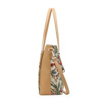 H-1002 小花春天米 (侧面)FLORAL SUMMER BEIGE-SIDE